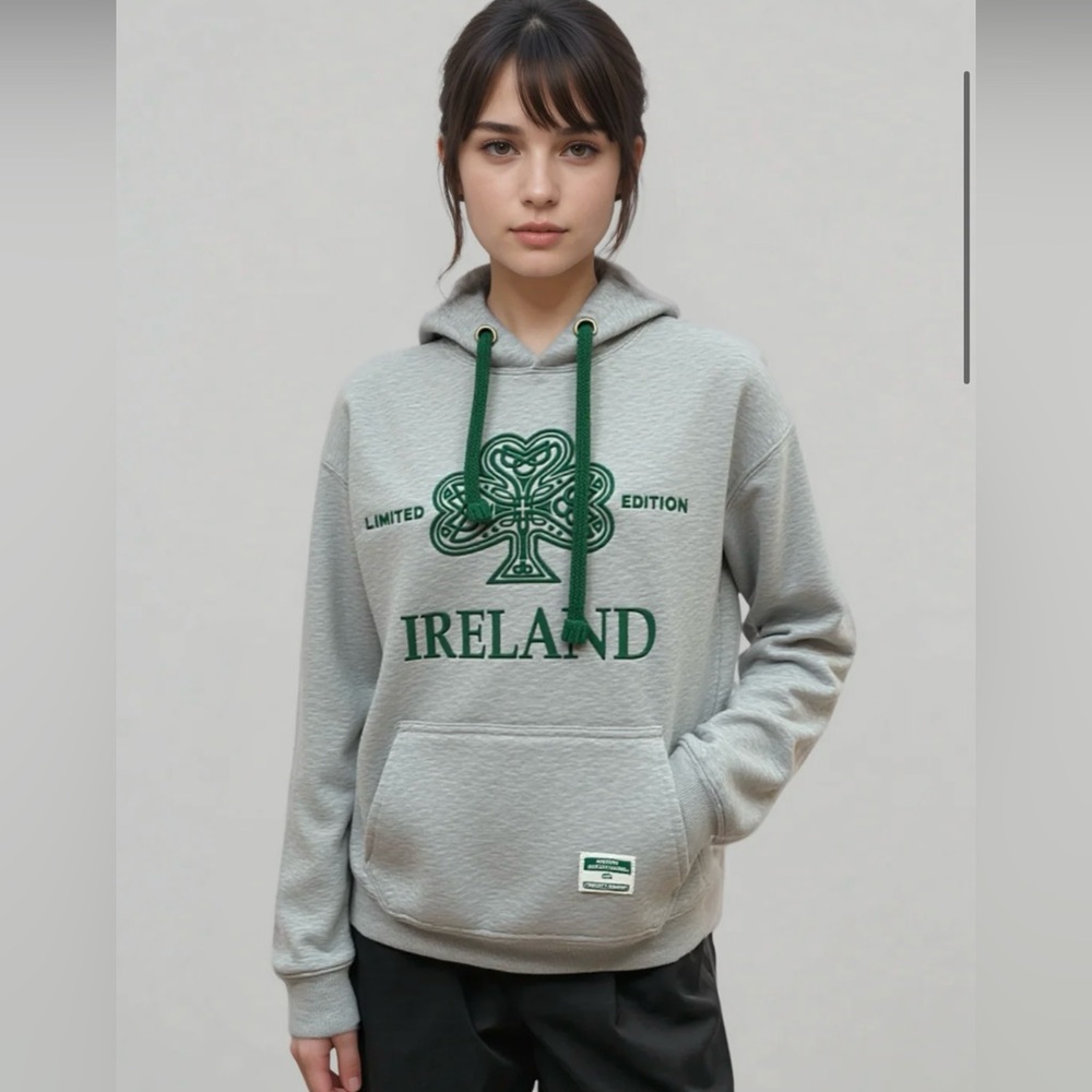 Unisex Ireland Shamrock Hoodie